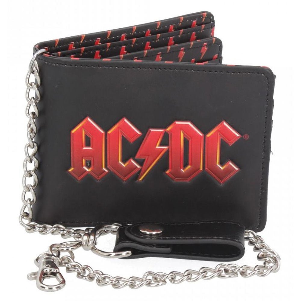 AC/DC エーシーディーシー (Back in Black 45周年 ) - Logo チェーン付き / 財布 - PGS